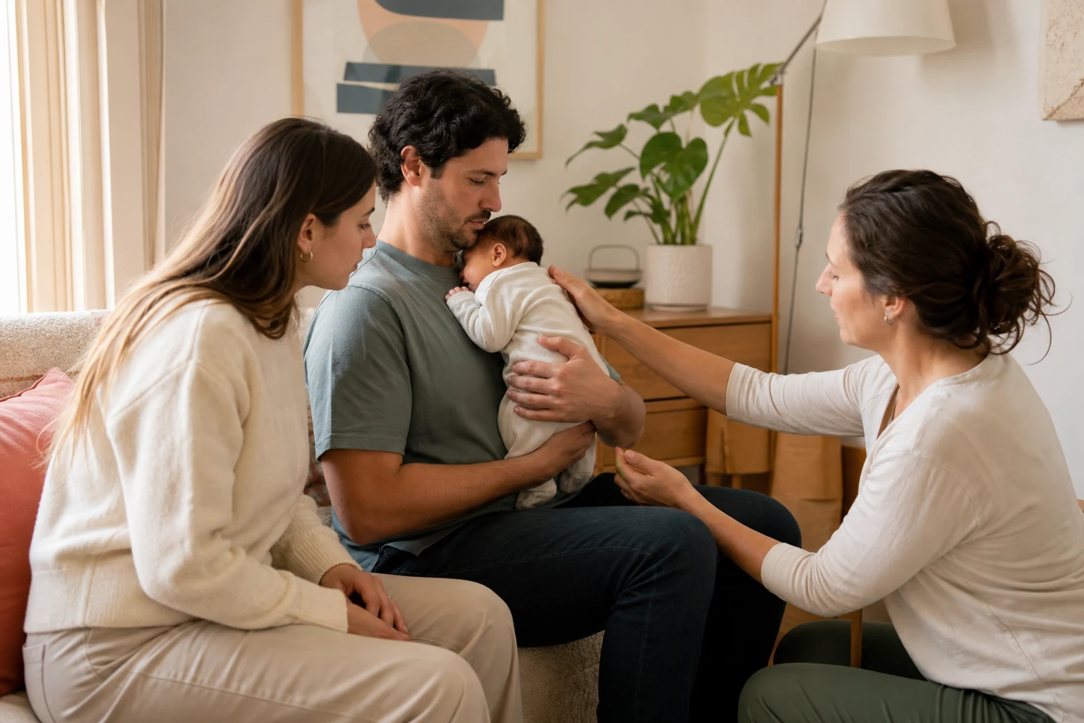 Massage bébé au centre L’Alliance